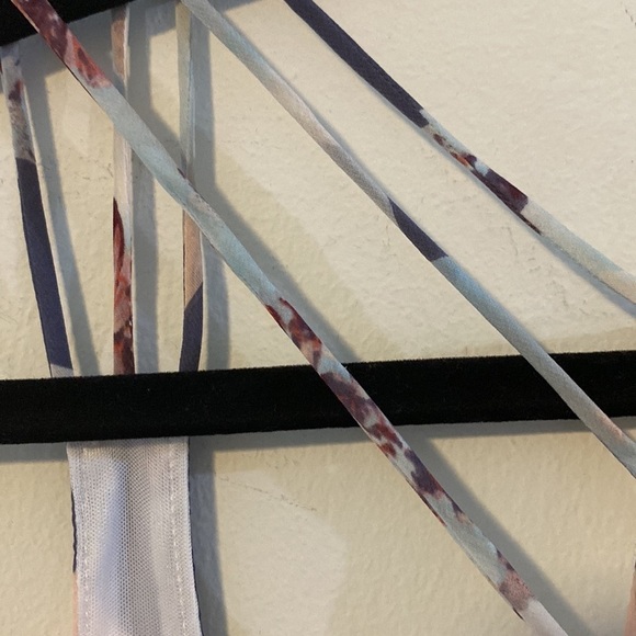 NWT, O’Neill, Bohemian Floral Dress, Pink & Lavender, Sheer w/ lining - Picture 9 of 10